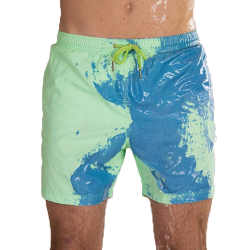 Change Color Beach Swimming Trunks