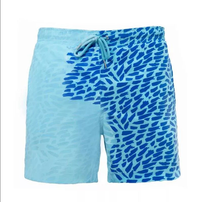 Change Color Beach Swimming Trunks