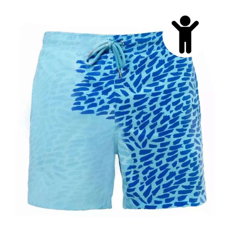 Change Color Beach Swimming Trunks