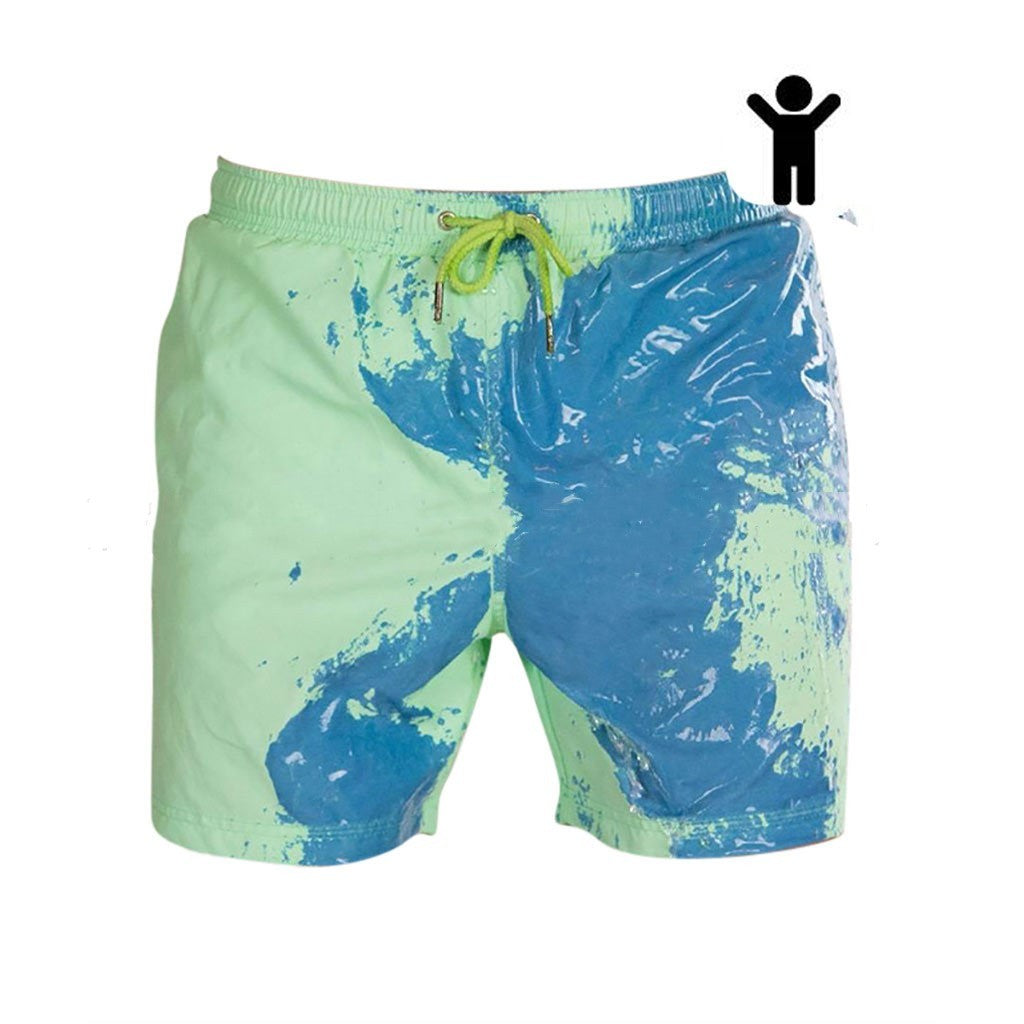 Change Color Beach Swimming Trunks