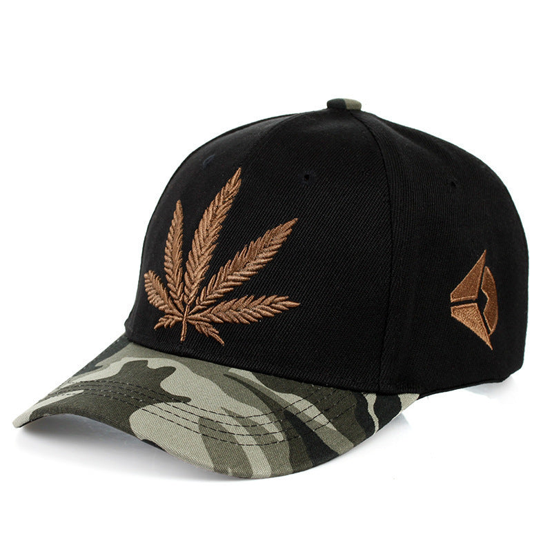 Green Hemp Leaf Cap