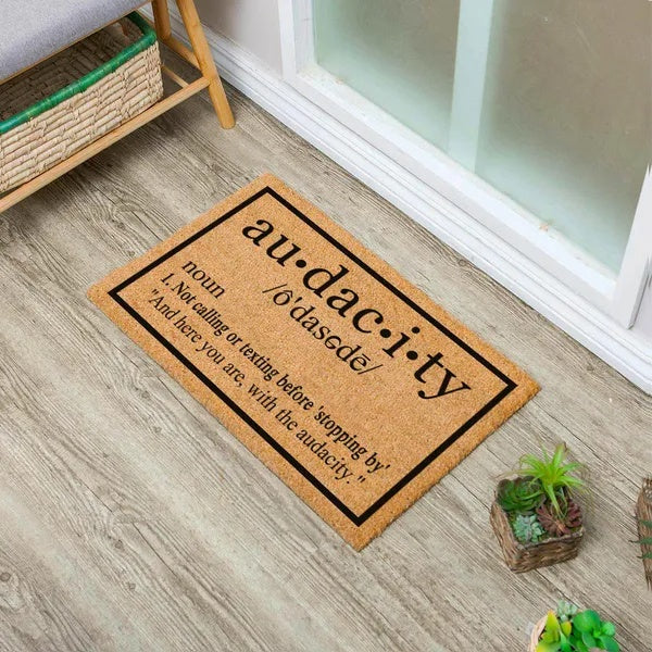 Audacity Doormat For Front Porch Entryway
