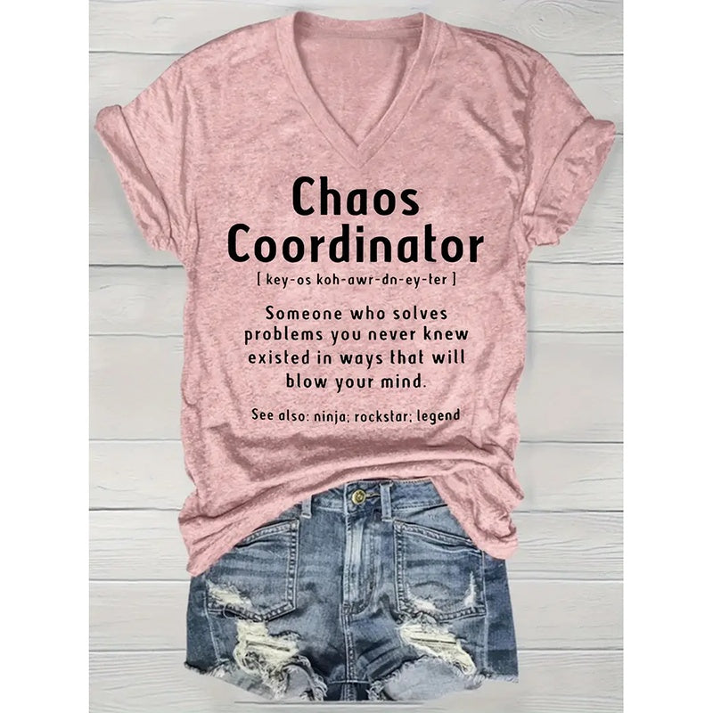 Women Chaos Coordinator T-Shirt