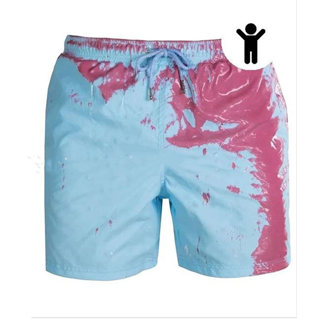 Change Color Beach Swimming Trunks