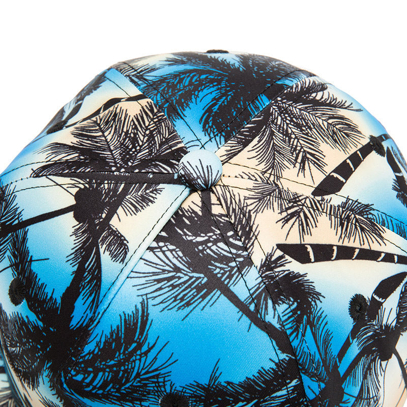 Hip Hop Flat Brim Baseball  HD Digital Printed Coconut View