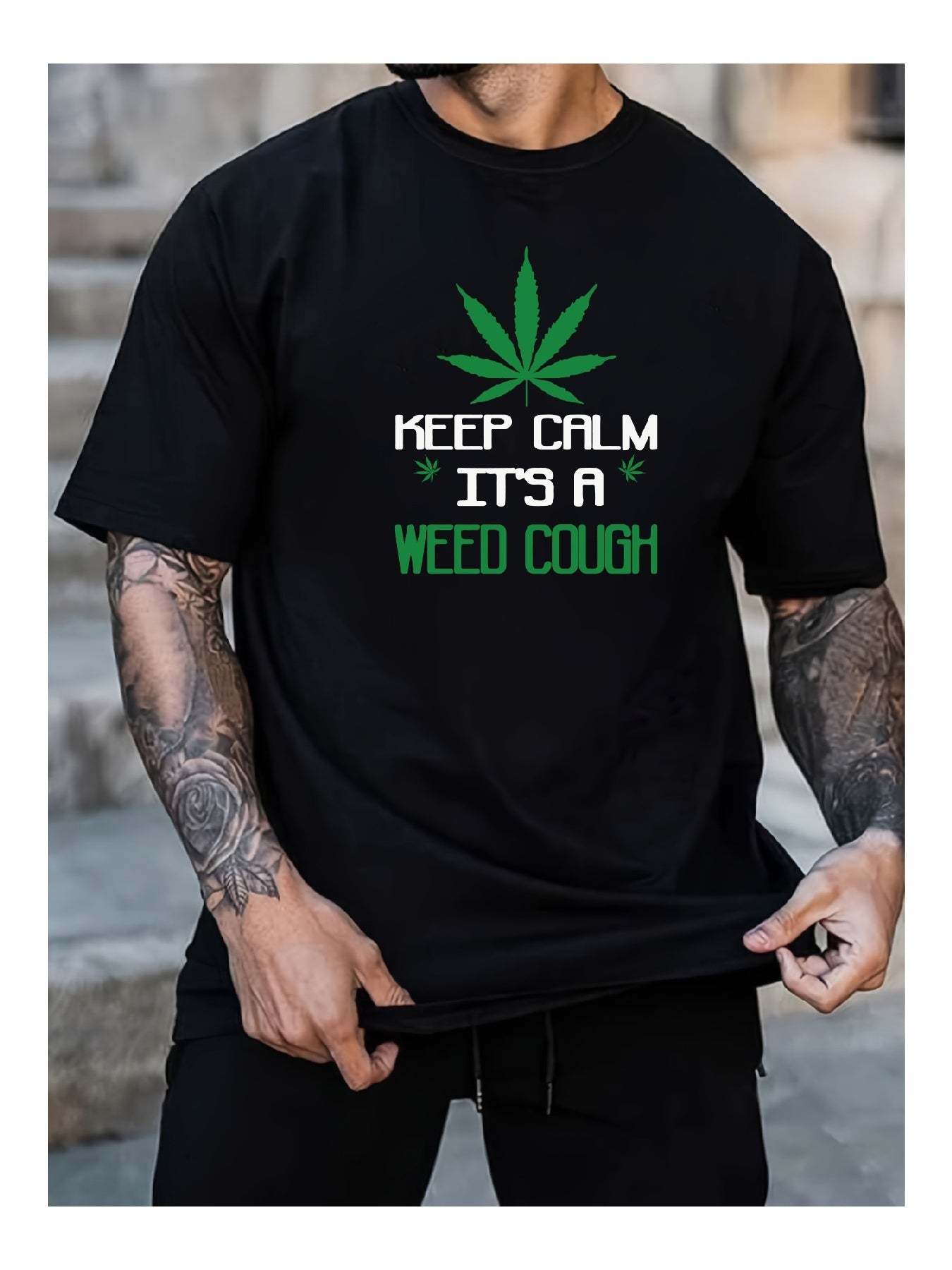 Keep Calm Its A Weed Cough TShirt